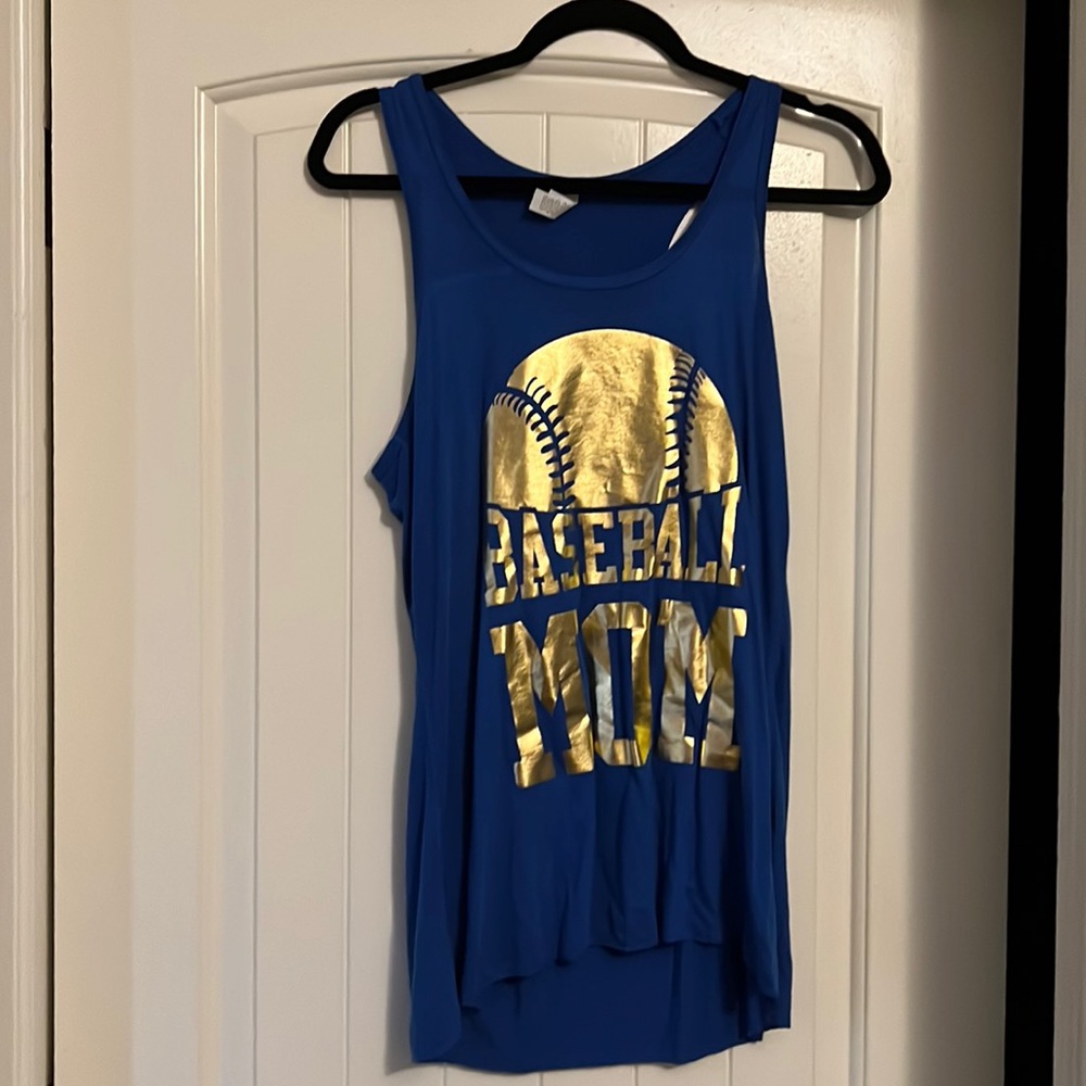 Bella canvas xl baseball mom flowy tank